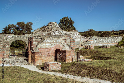 Ruins of an ancient Roman palace photo