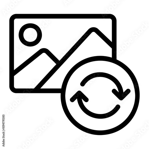 picture line icon