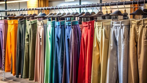 Wallpaper Mural A Comprehensive Collection of Women's Pants: Styles, Fabrics, and Trends Featuring High Depth of Field, Capturing Various Designs and Colors for Fashion Enthusiasts and Retailers Torontodigital.ca