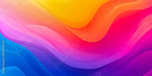 Colorful abstract background with waves of liquid paint