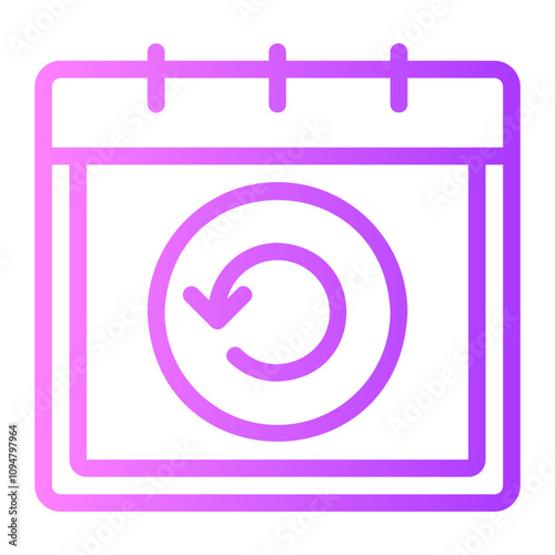 schedule gradient icon