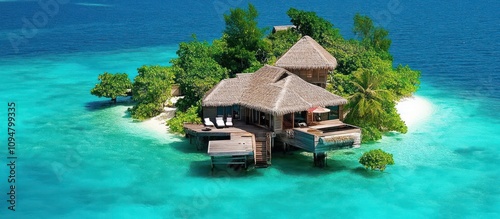 Luxury Overwater Bungalow in Tropical Paradise