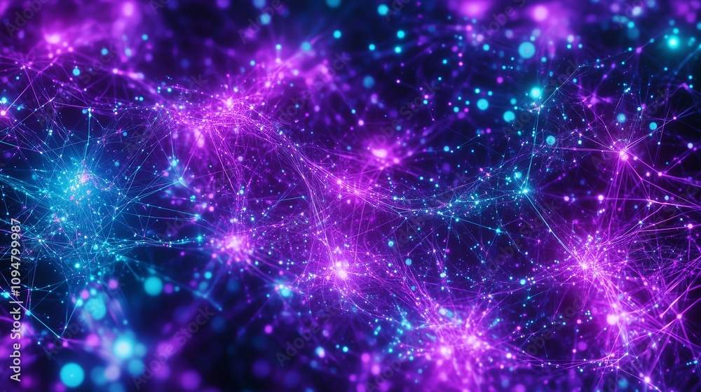 Obraz premium 光と幾何学模様