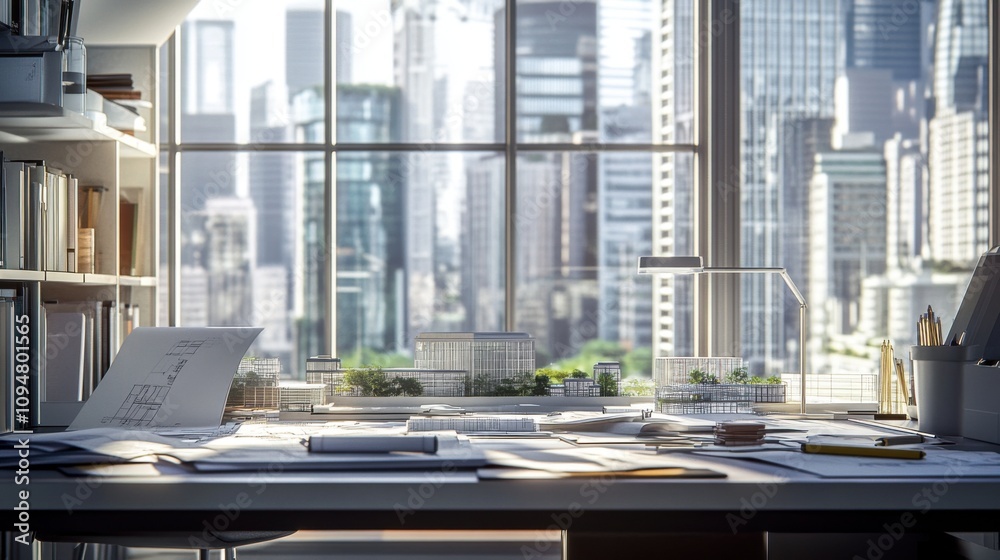 business person in front of building business person in front of building