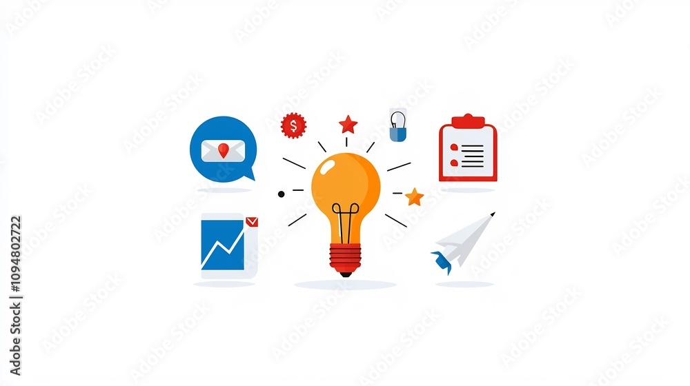 Set of 15 icons focusing on various digital marketing elements such as goal setting creative processes business planning and productivity tools to support growth innovation Set of 15 icons focusing on various digital marketing elements such as goal setting creative processes business planning and productivity tools to support growth innovation