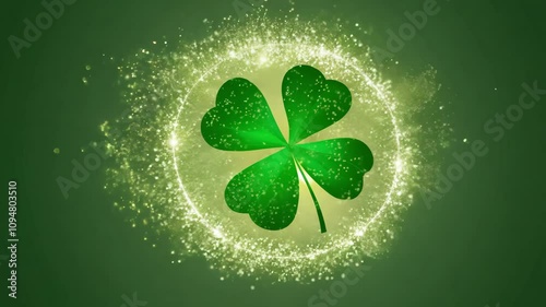 Four leaf clover symbolizing luck and prosperity