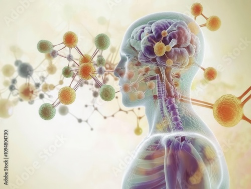 An educational graphic showing the molecular structure of common toxins and their effects on the human body