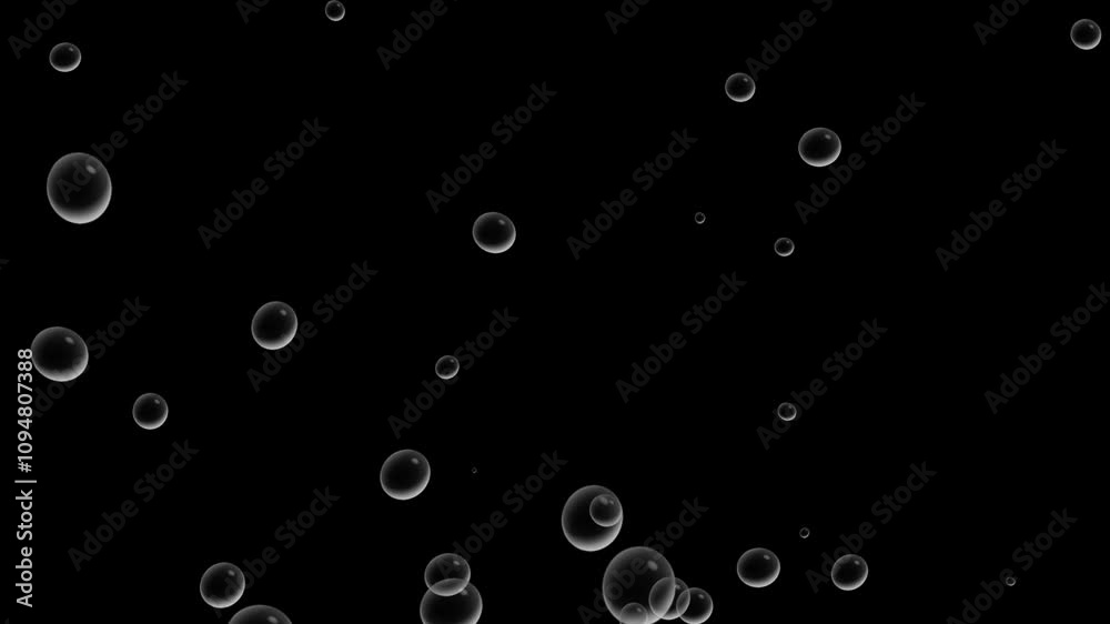 Soap Bubbles Flying in the Air Against a Black Background Soap Bubbles Flying in the Air Against a Black Background