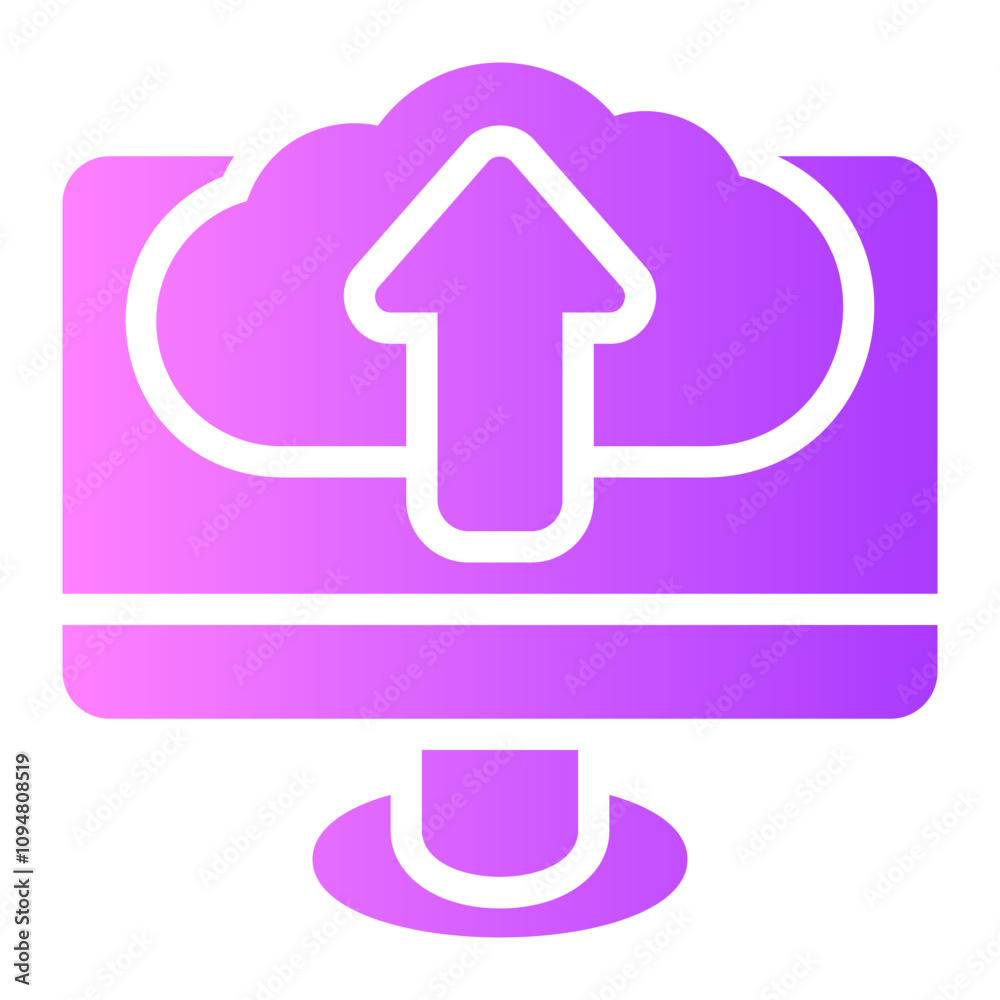 upload gradient icon