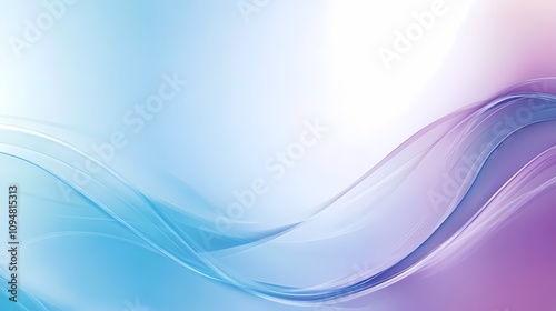 digital technology blue and purple gradient curve wave illustration poster background