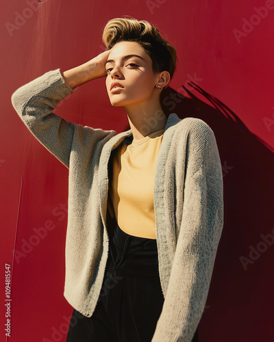 A stylish young woman with ...