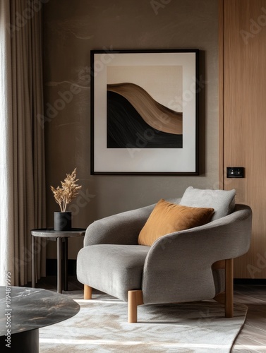 Modern Living Room Chair Wi...