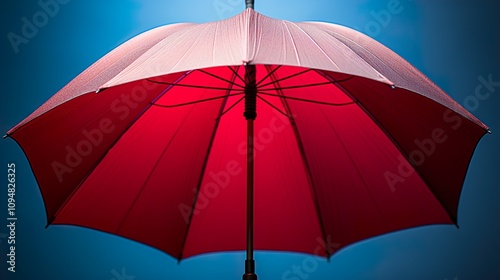 red and blue umbrella HD 8K wallpaper Stock Photographic Image