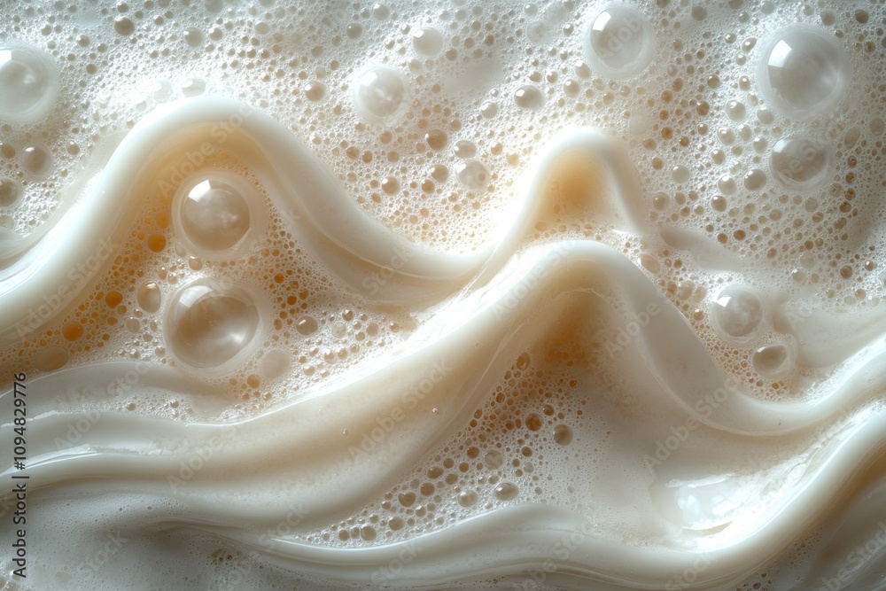 Dynamic water waves with bubbles isolated on a white background, capturing fluid motion. Dynamic water waves with bubbles isolated on a white background, capturing fluid motion.