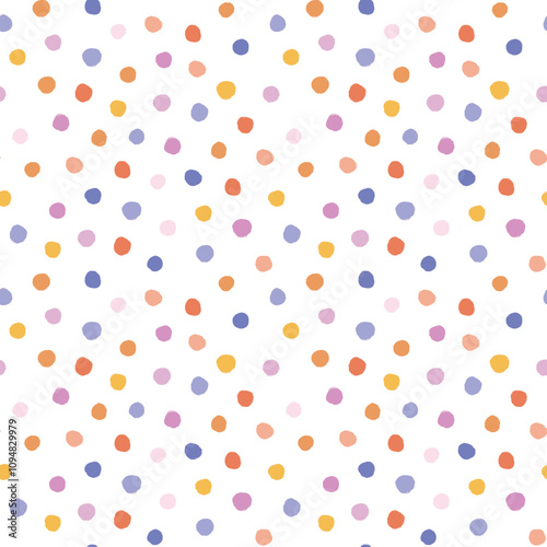 Colorful dots seamless pattern