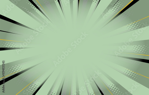 Balnk boom comic book text speech bubble in pop art style with dots. Clear wow balloon for posts and announcements. Empty message cloud background backdrop with flashes and stars. Vector illustration.