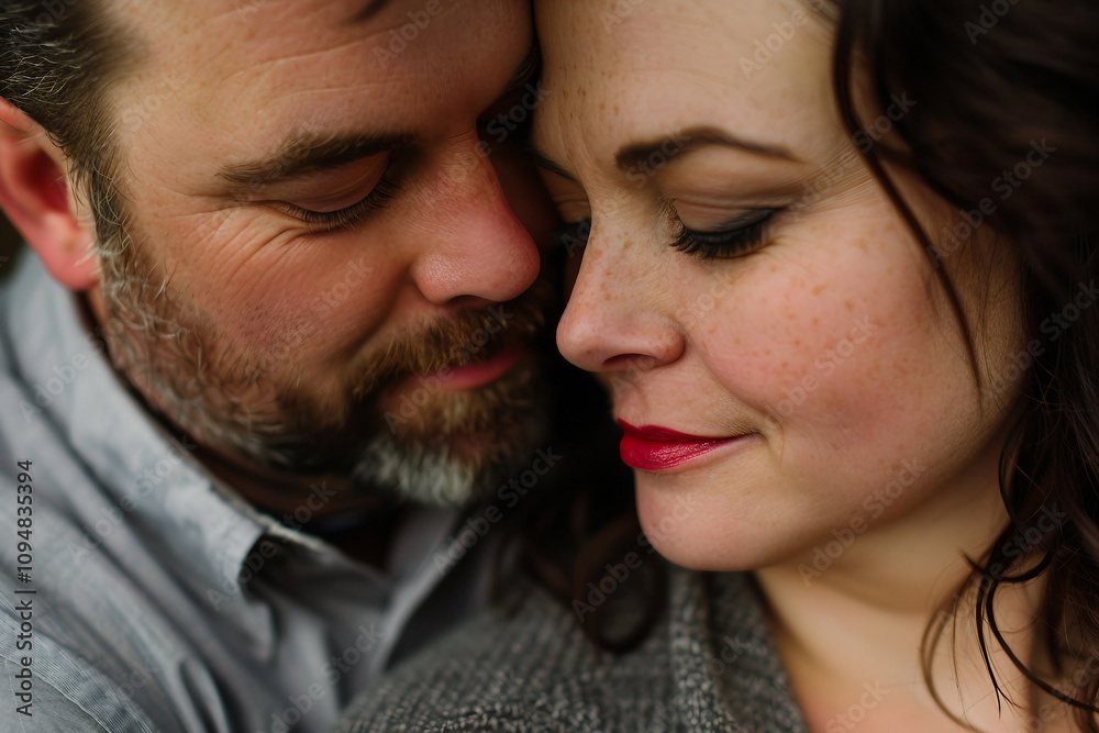 Picture of cute sweet couple overweight people enjoy together ai generative concept Picture of cute sweet couple overweight people enjoy together ai generative concept
