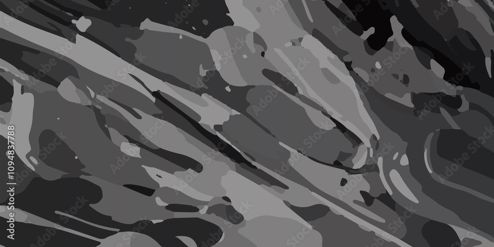 Dark Abstract background of ash color oil painting, Decorative artwork, Abstract decoration for grey Abstract wallpaper. A mesmerizing blend of white and grey, Halloween design element concept.