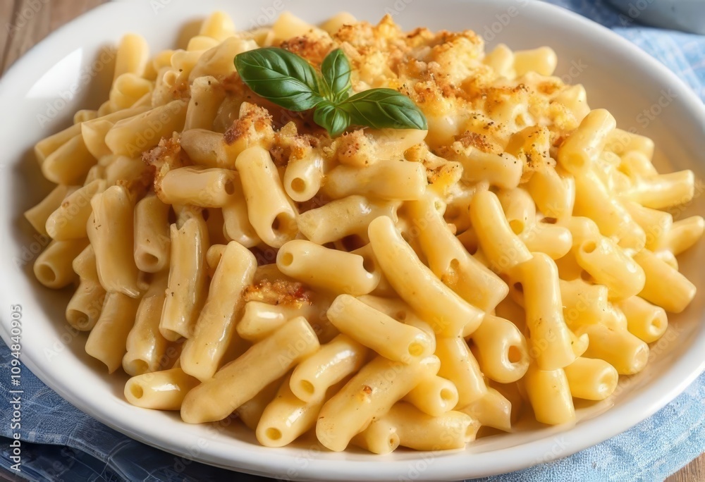 A bowl of creamy macaroni and cheese pasta A bowl of creamy macaroni and cheese pasta
