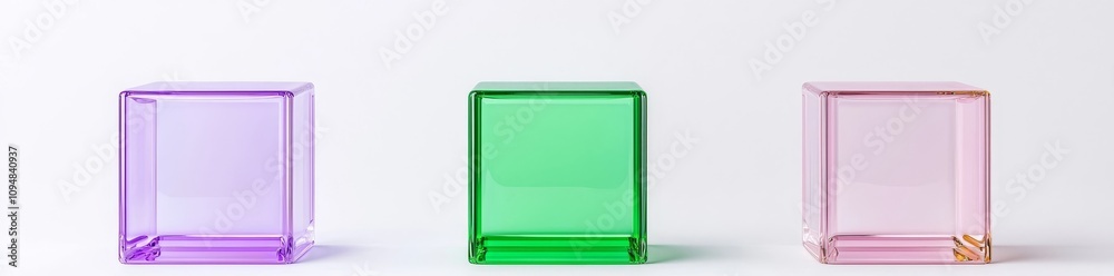 A transparent glass cube product podium viewed from multiple angles. This contemporary 3D set includes crystal or plexiglass square stands designed for display and presentation. It acts as a A transparent glass cube product podium viewed from multiple angles. This contemporary 3D set includes crystal or plexiglass square stands designed for display and presentation. It acts as a
