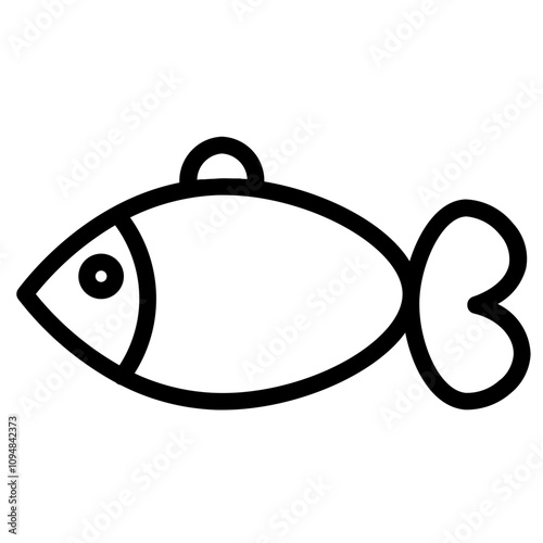 Fins Fish Animal Line Icon