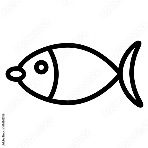 Fins Fish Animal Line Icon