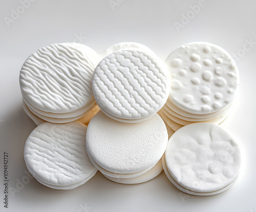 white swabs, 30 pieces of white makeup blotting pads photo