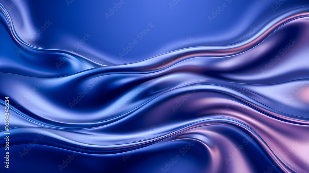 Obraz premium abstract background with smooth lines in blue and purple colors for design