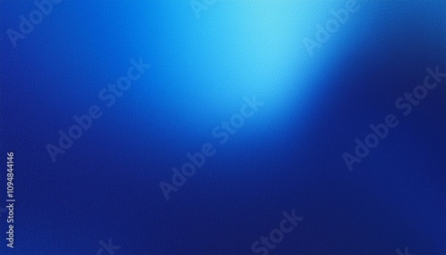 Abstract background, Blue (pigment) gradient background with light leak and grainy texture.