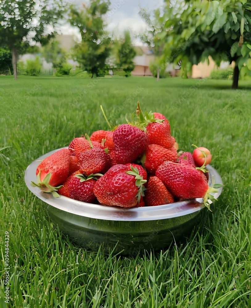 strawberries in the garden strawberries in the garden