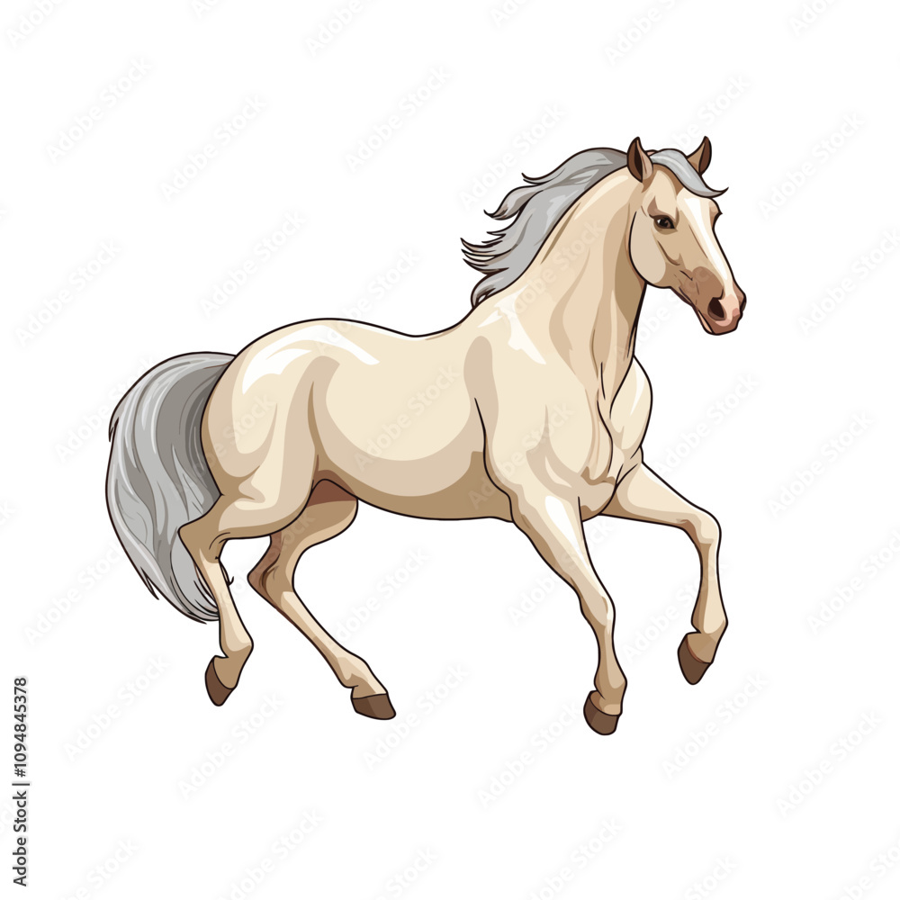 Obraz premium Stylized Horse Vector Illustration