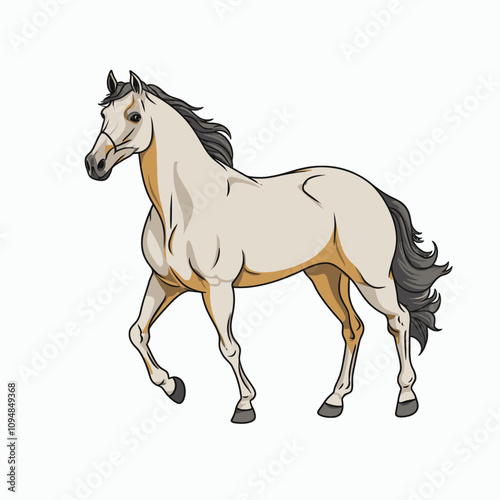 Vintage Horse Vector Illustration