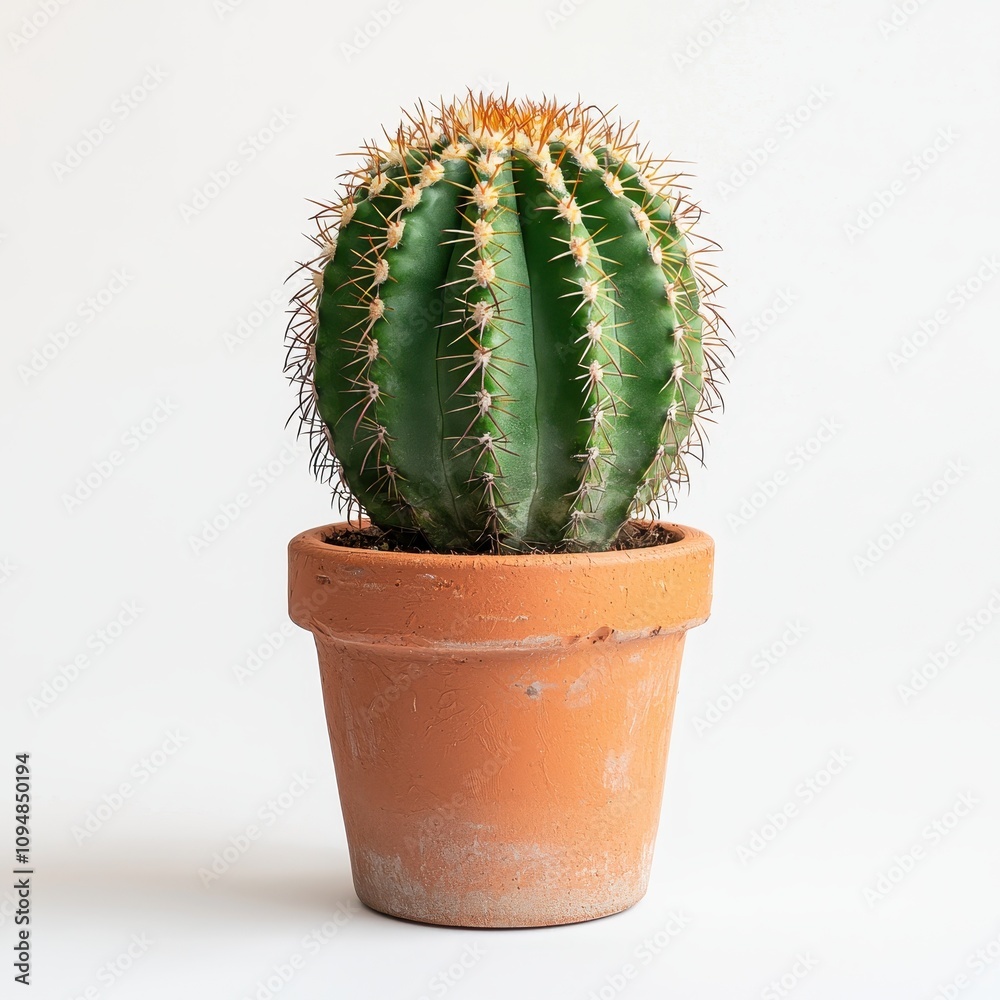 Isolated cactus plant white background nature photography indoor setup Isolated cactus plant white background nature photography indoor setup