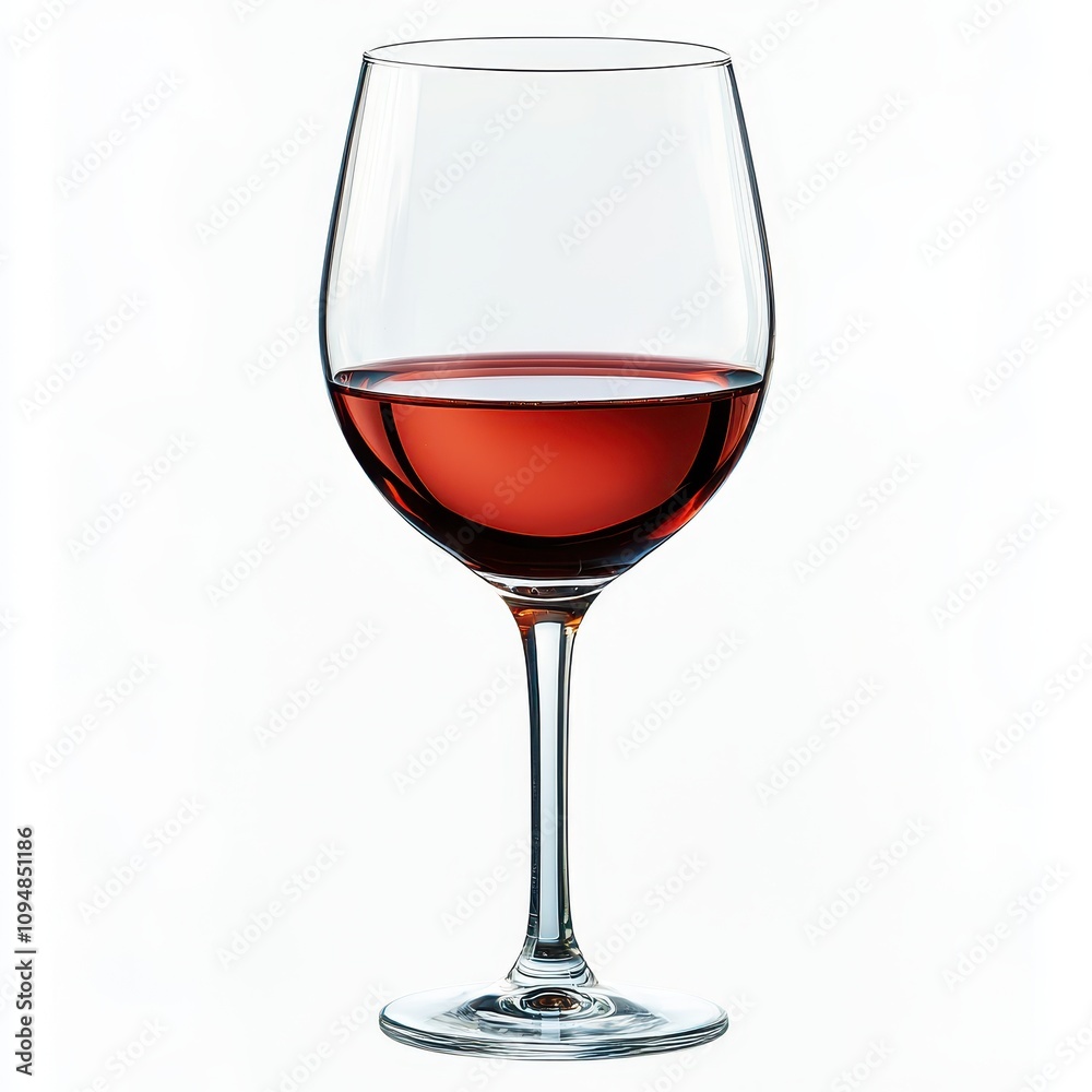 Isolated glass of red wine white background drink photography minimalist close-up elegant presentation Isolated glass of red wine white background drink photography minimalist close-up elegant presentation