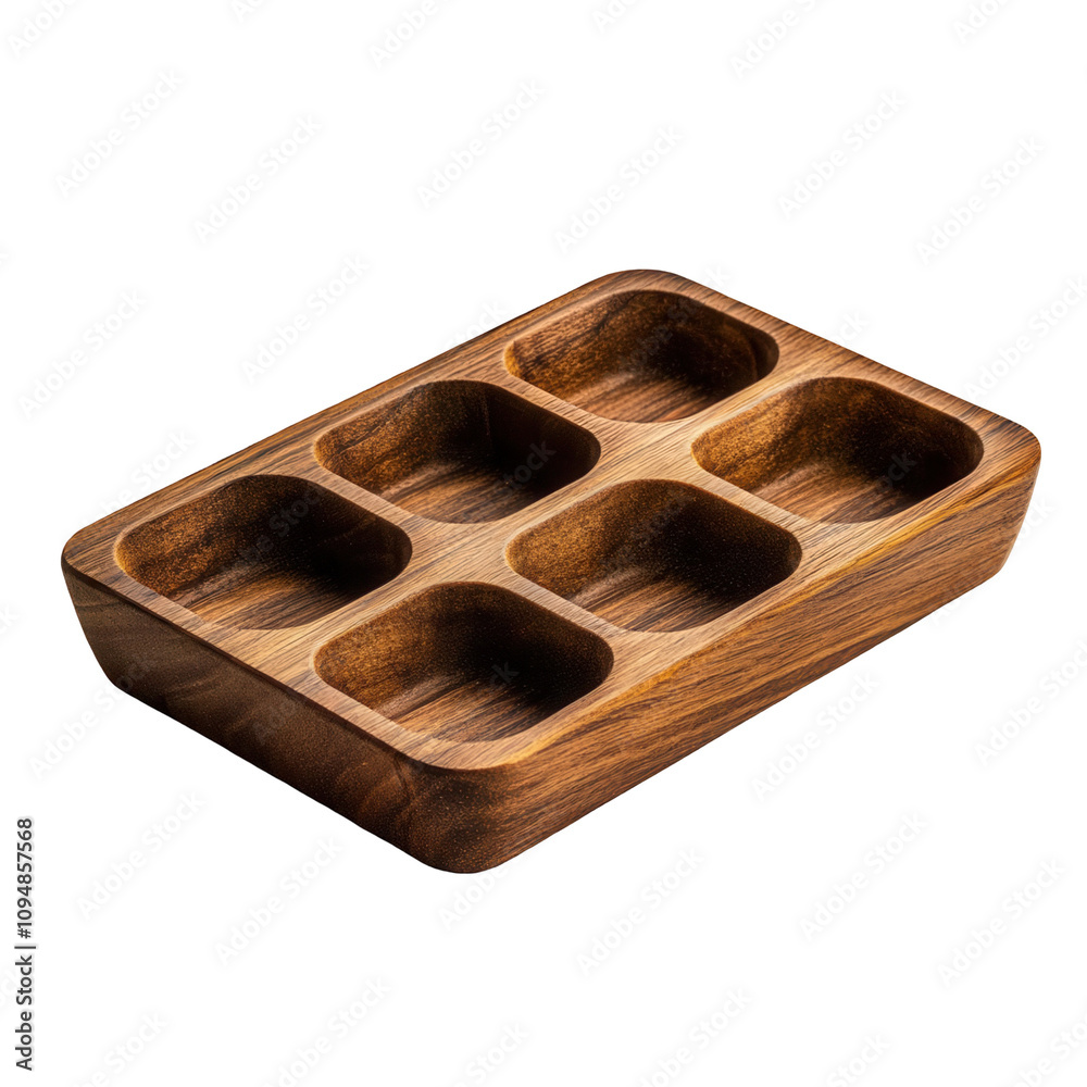 Solid wooden seedling tray for farms with transparent background Solid wooden seedling tray for farms with transparent background