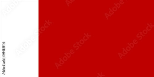 Flag of Dubai or Ajman city and emirate, UAE