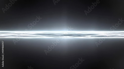 Ultra-thin water strip on dark background