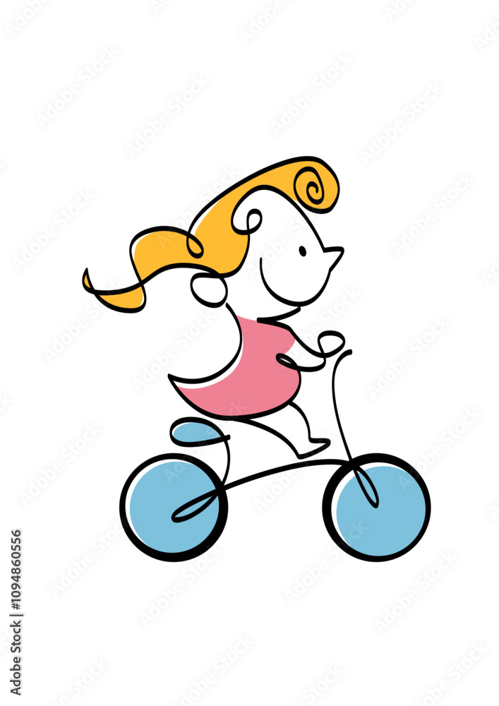 Girl on a Bike Girl on a Bike