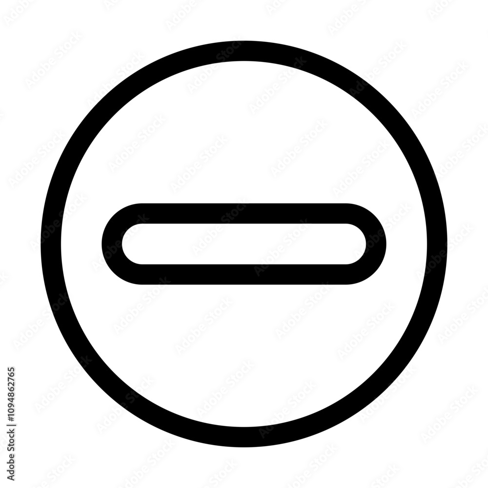 Prohibited access sign, icon - Outline style Prohibited access sign, icon - Outline style