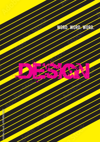 Project cover design template for flyer, poster, booklet in vector EPS