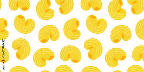 Macaroni Pasta Pattern background. Seamless Pattern Macaroni background. pasta pattern background. 