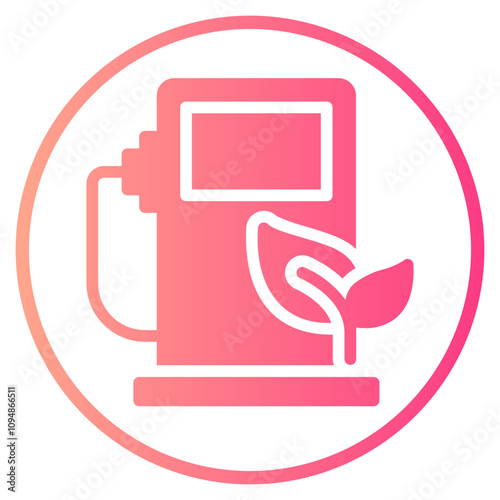 bio energy gradient icon