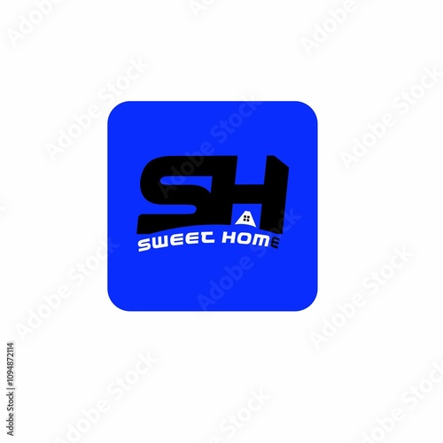 Monogram logo mark art design