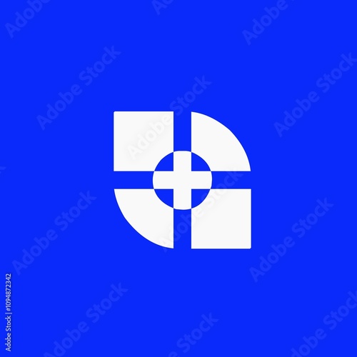 Monogram logo mark art design