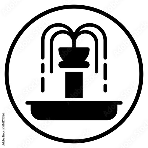 fountain glyph icon