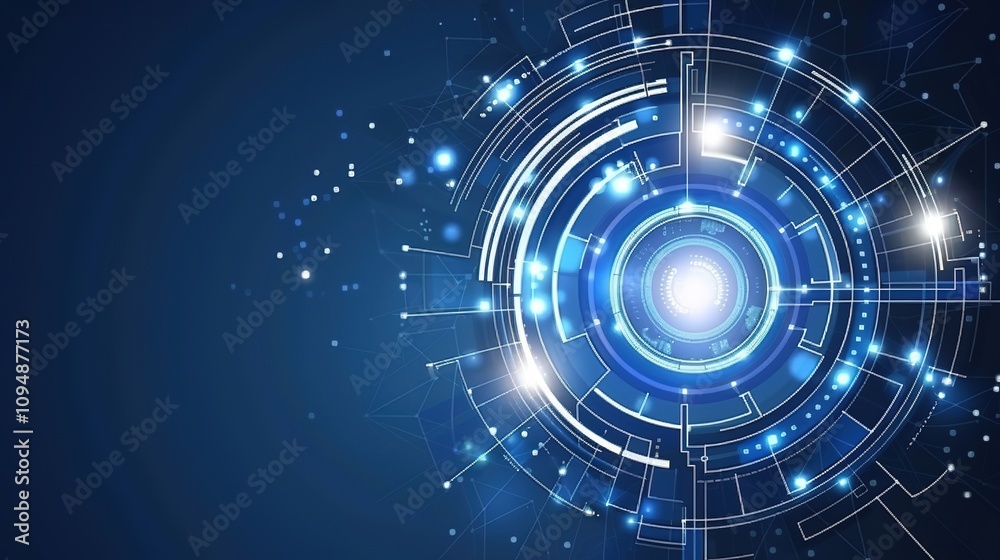 Fototapeta premium Digital Background Technology Process - A Captivating Display of Technological Wonders. The Intricate Steps and Digital Elements Involved in the Background Technology Process, Creating a Mesmerizing 