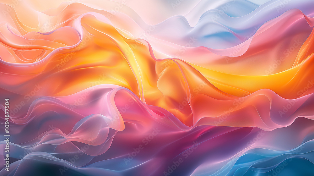 Colorful abstract wavy fabric texture. Colorful abstract wavy fabric texture.