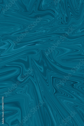 Marble abstract background. Blue liquid surface wallpaper.