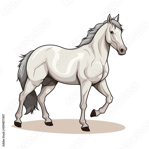 Minimalist Horse Vector Illustration