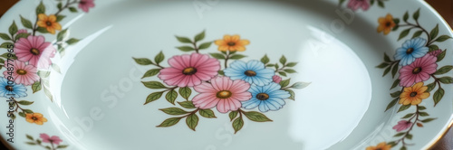 Floral patterned plate